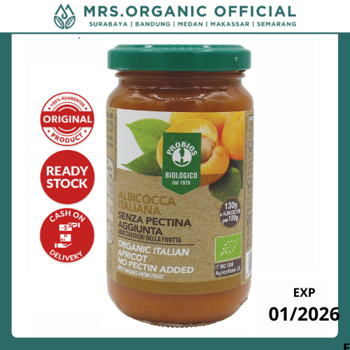 

Selai Apricot Probios Apricot Italia 220 gram Tanpa tambahan gula natural buah