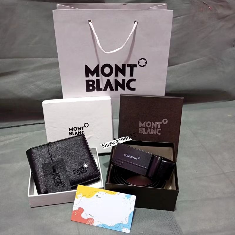 Hampers Cowok Premium/Kado Cowok Branded Full Set Dompet & Ikat pinggang Free Box and Paperbag