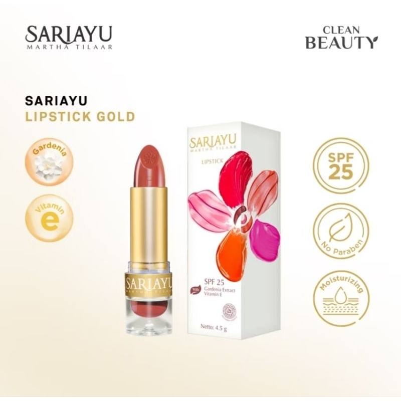 Sariayu Lipstik Gold Lipstick Sari Ayu