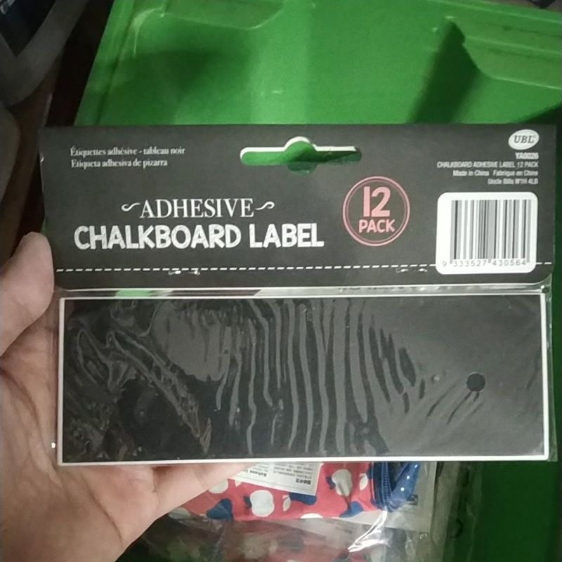 

Stiker Label Papan Tulis Kapur 12Pc Chalkboard Label 15X5Cm toples jar