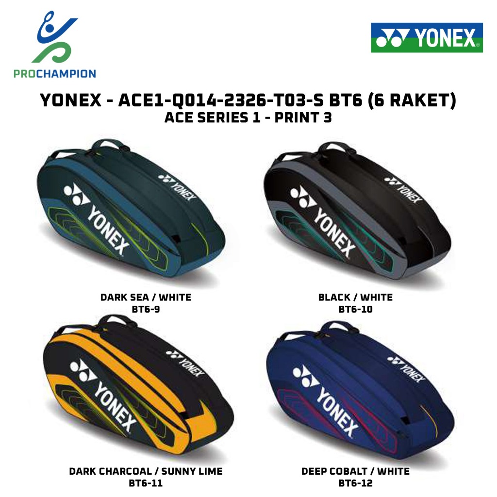 New  Tas Raket Badminton Yonex BT6 Ace 1 2326 Q014 BT6 2323 BT 6