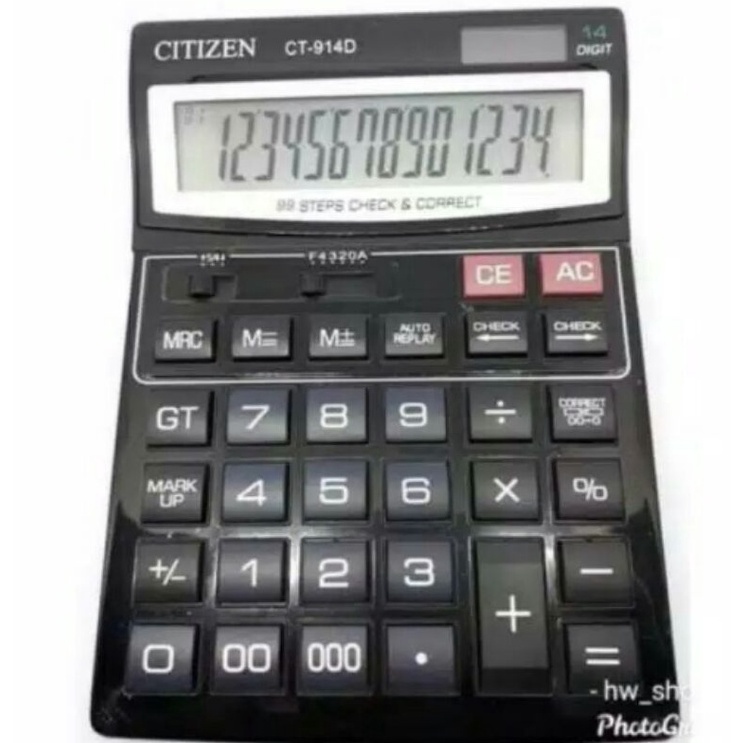 

KODE M19R COD Kalkulator Dagang Kalkulator Citizen CT 914 D 14 Digit Besar