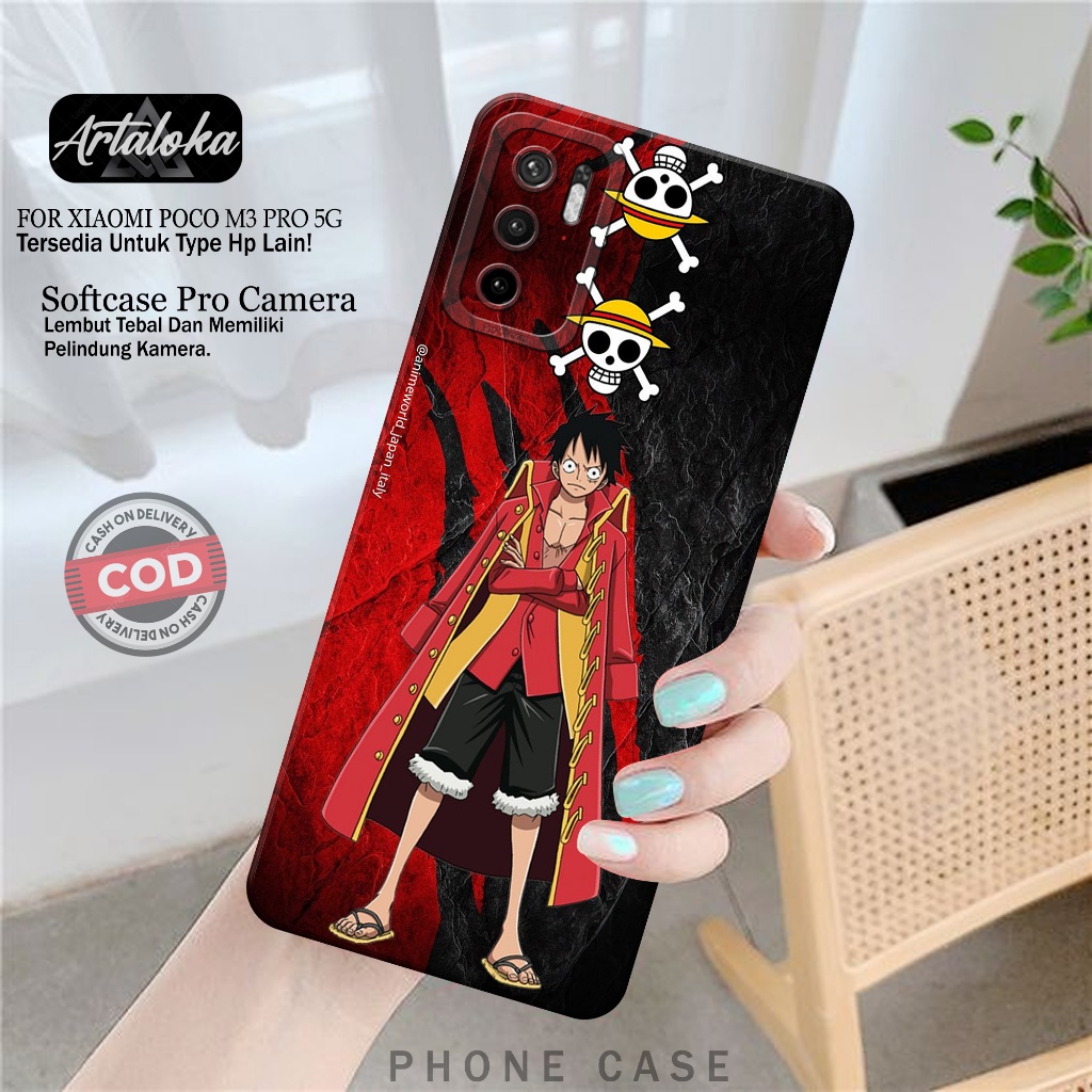 Softcase Hp Xiaomi Poco M3 Pro 5G Fashion Case Anime Case Poco M3 Pro 5G Silikon TPU Pro Camera Casi