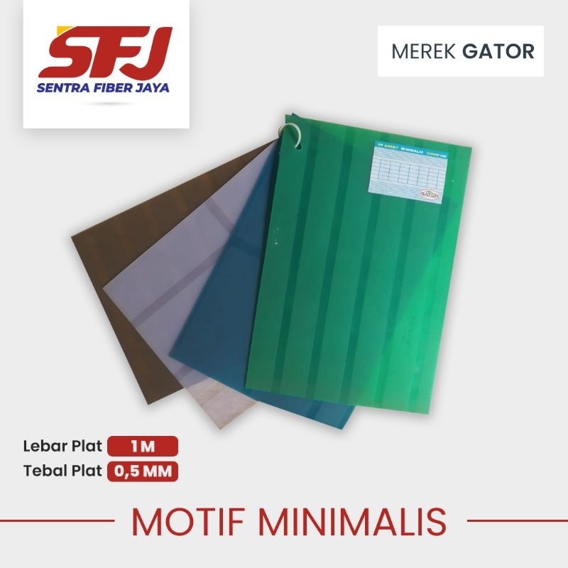 Penutup Pagar Motif MINIMALIS, Fiber Pagar Motif MINIMALIS Tebal