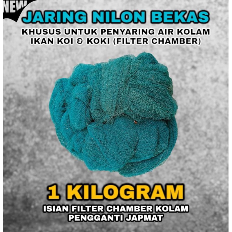 JARING NILON bekas nelayan 1 KG media filter pengganti japmat - Narafeed ID
