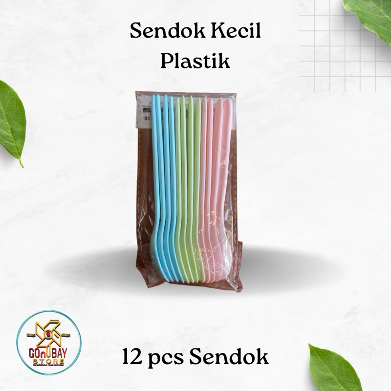 Sendok Makan Plastik Ukuran Takar Teh Warna Biru, Hijau, dan Pink