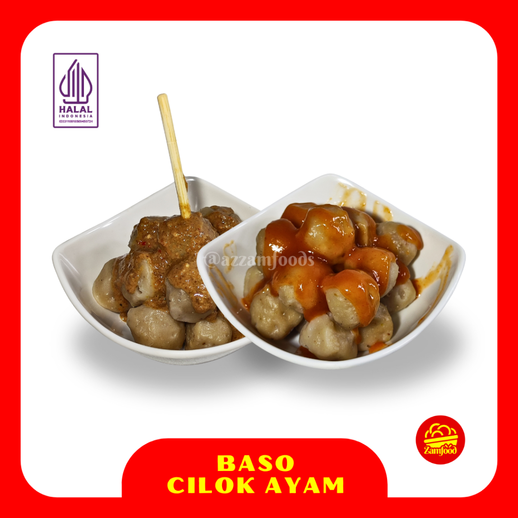 

Bakso Cilok Ayam isi 30 pcs kemasan vacum halal tanpa pengawet