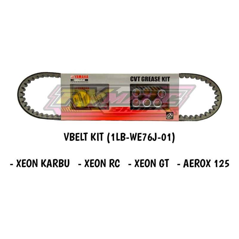 VBELT KIT XEON KARBU AEROX 125 XEON RC XEON GT ORIGINAL YAMAHA (1LB-WE76J-00)