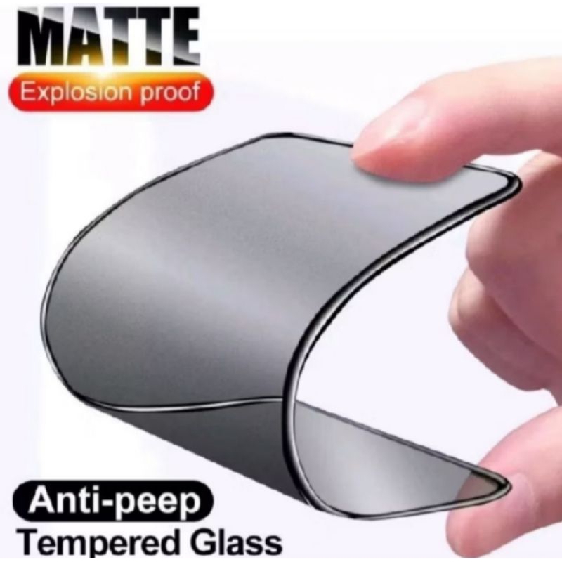 TEMPER GLASS PRIVACY XIAOMI REDMI NOTE 9/NOTE 9 PRO TEMPERED GLASS MATTE ANTI PECAH