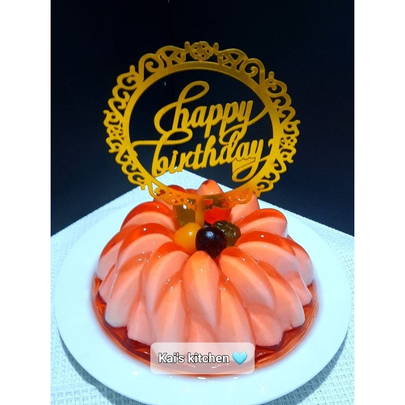 

Double M (Mango & Milk) pudding, bday edition