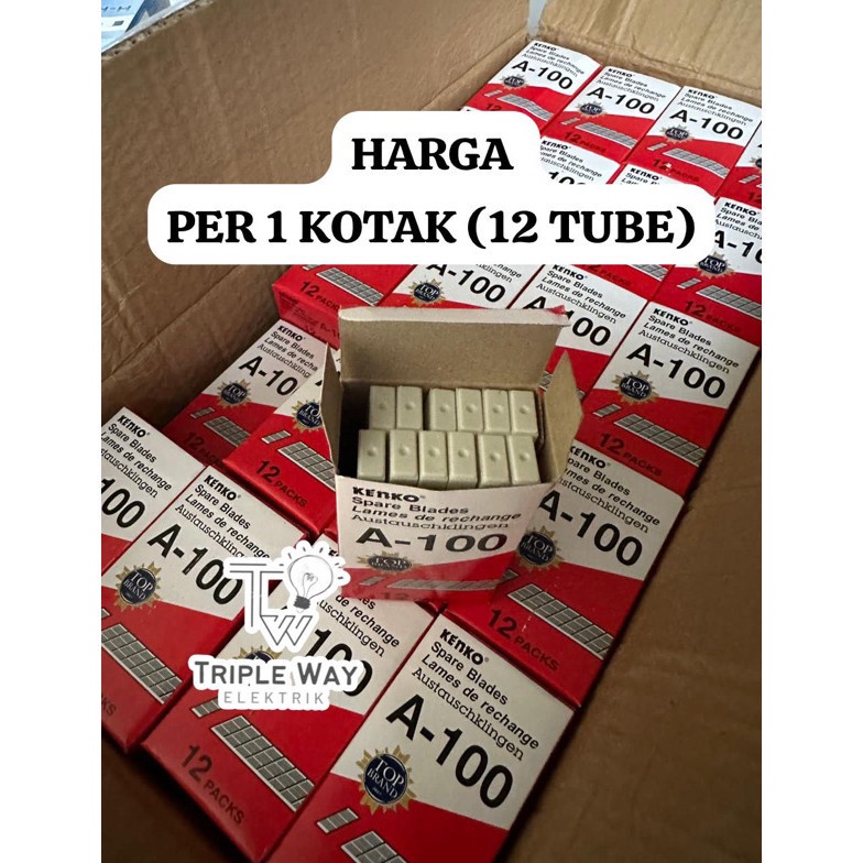 

KODE C47U REFILL cutter KECIL A1 Kenko harga 1 kotak 12tube