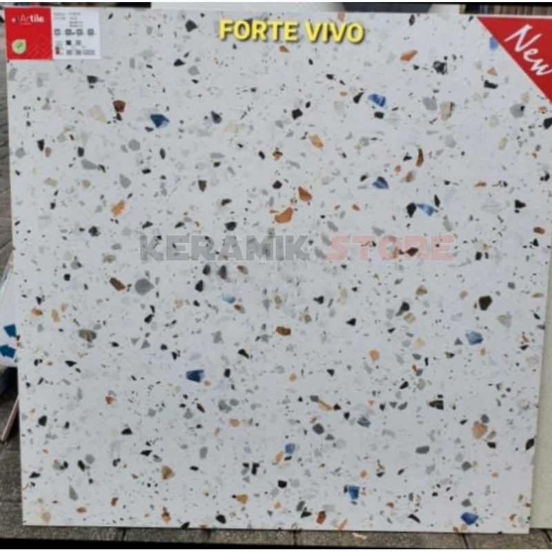 granit artile 60x60 motif terazzo teraso forte vivo