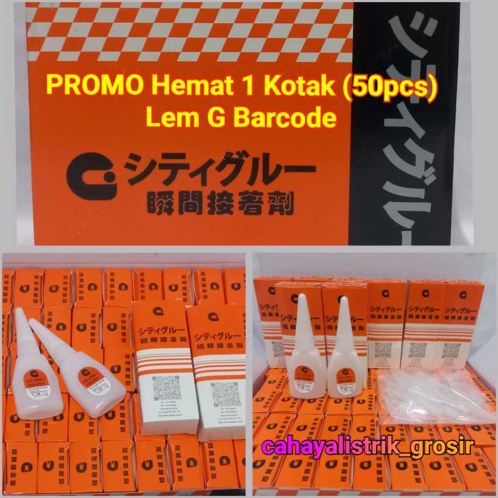 

KODE A59B Lem G PROMO Hemat 1 Kotak 5 pcs Lem G BarcodeLem SerbagunaLem Korea
