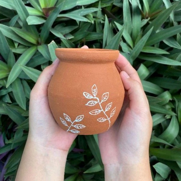 [BOHO SOUVENIR] Pot Gerabah | Pot Lukis | Pot Terakota | Tanah liat | Gentong Guci | Souvenir Pernik