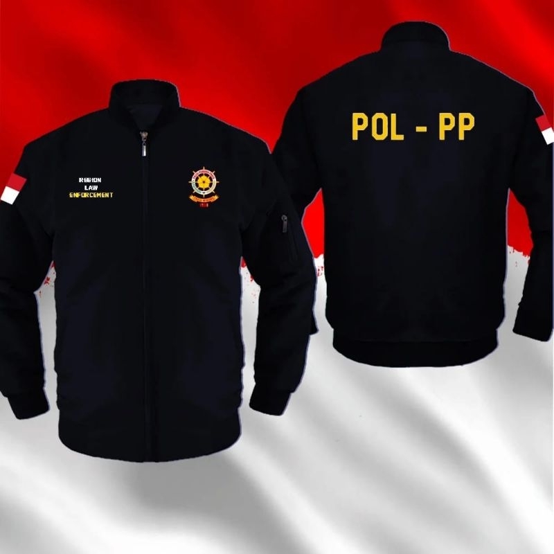Jaket Bomber Pol PP Jaket Satpol PP