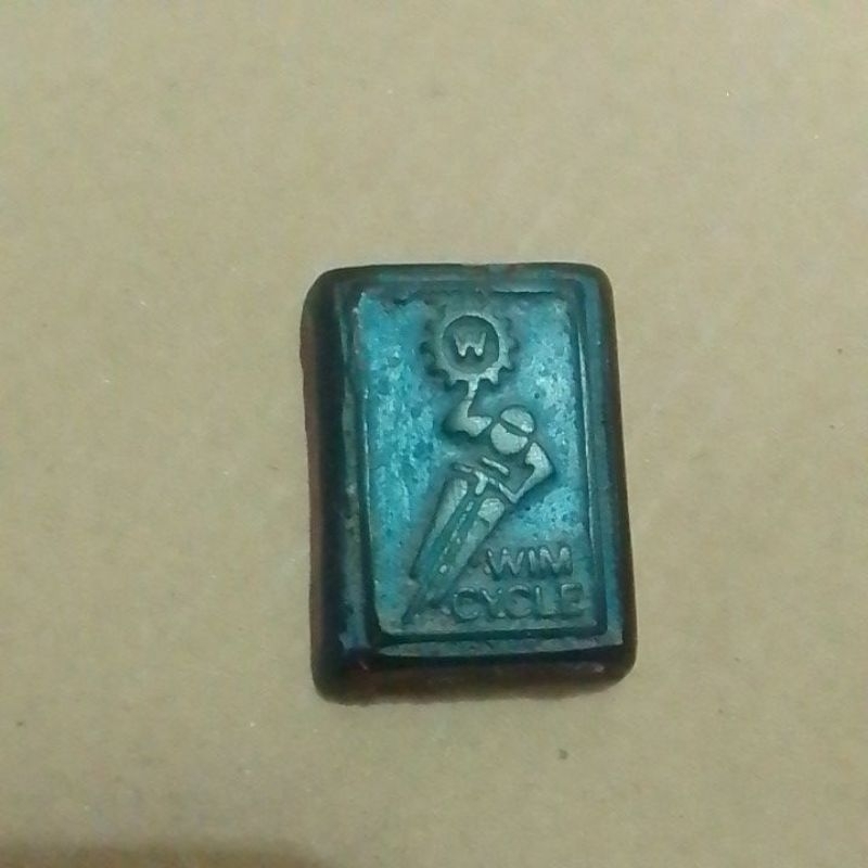 merk embos emblem sepeda BMX wim cycle metalizer wim cycle