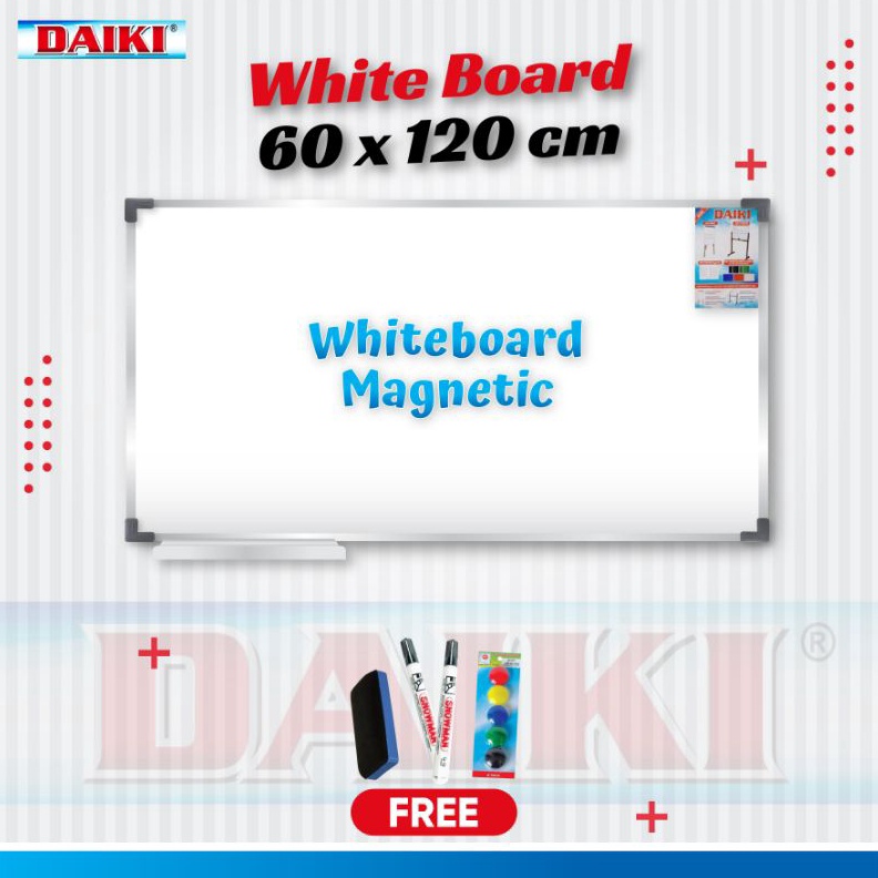 

KODE O55B Papan tulis Whiteboard DAIKI original Magnetic Uk 6x12 Cm