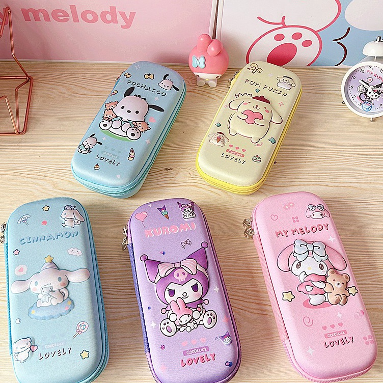 

KODE S23I Kotak Pensil SANRIO 3D Timbul EVA Kotak Pensil 3D Kuromi Anak Sekolah Tempat Pensil 3D Timbul Karakter Lucu