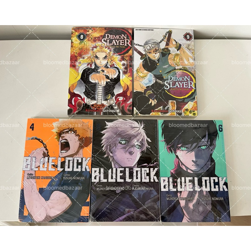 set komik manga blue lock / bllk & demon slayer / kimetsu no yaiba / kny • bahasa indonesia