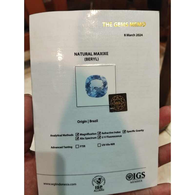 Natural Maxixe Beryl ( Maxixe Beryl, Blue Only )