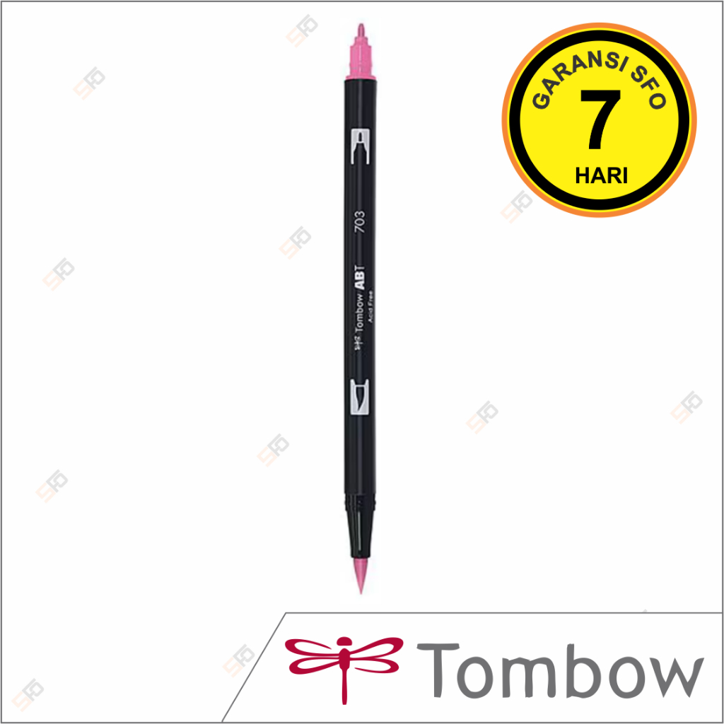 

Dual Brush Pen Tombow 703 - Pink Rose - ABT Satuan