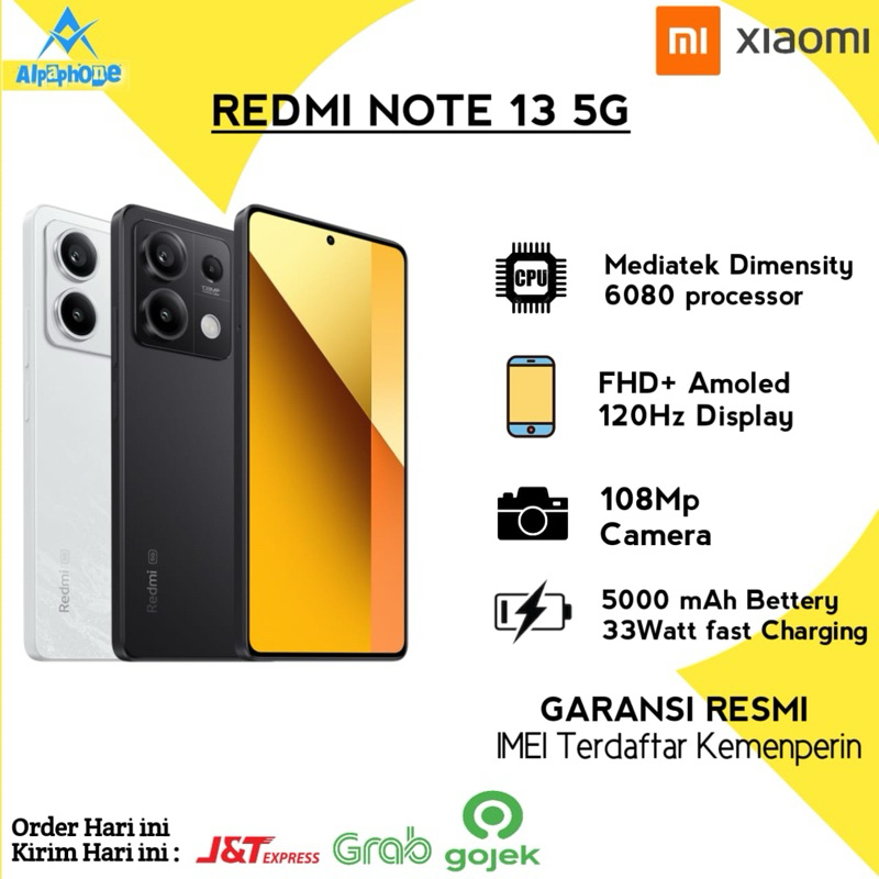 Xiaomi Redmi Note 13 5G Ram 8/256 Gb New Garansi Resmi Xiaomi Terbaru Ram 8 256 Gb