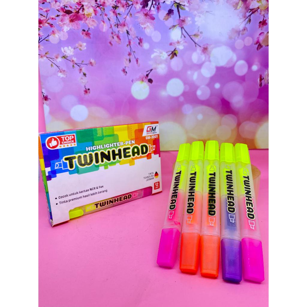 

HIGHLIGHTER PEN TWINHEAD 2 SISI BEDA WARNA