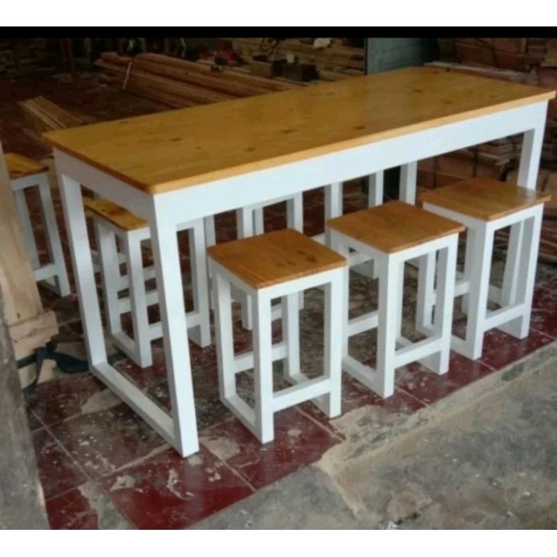 meja makan + 6 kursi