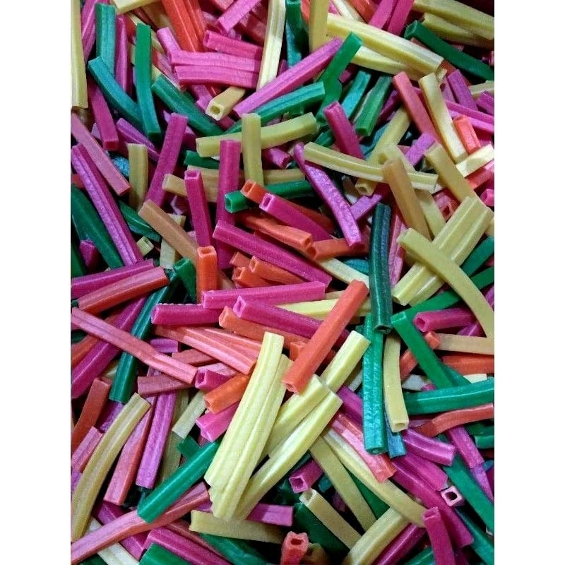 

kerupuk stik warna warni mentah gurih 250 gram