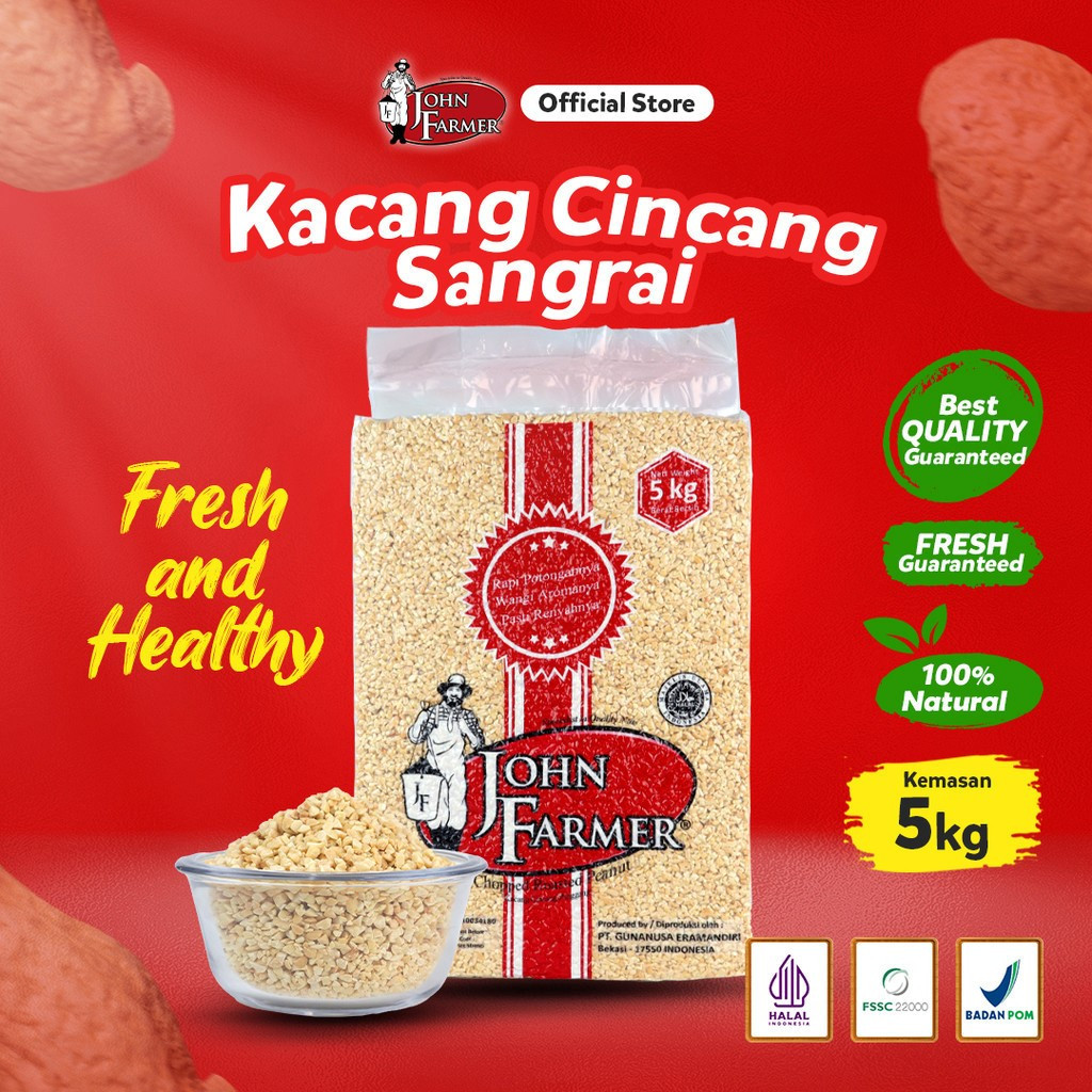 

JONH FARMER CHOPPED ROASTED PEANUT - KACANG SANGRAI 5KG