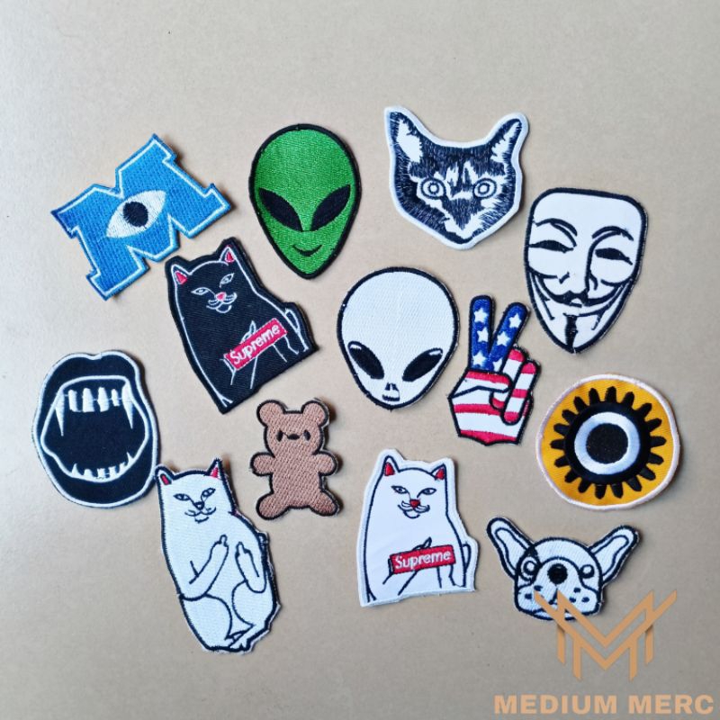 Patch Bordir Karakter Lucu Aksesoris Iron Patch