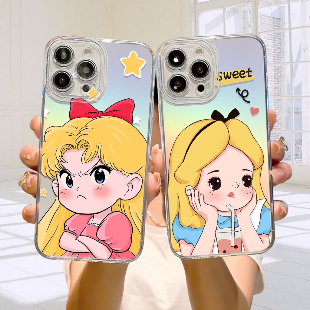 Case Hologram OPPO A5S A11K A12 A7 A15 A15S A57 A77S A58 4G Motif ( INCES ) Softcase Hologram Bening