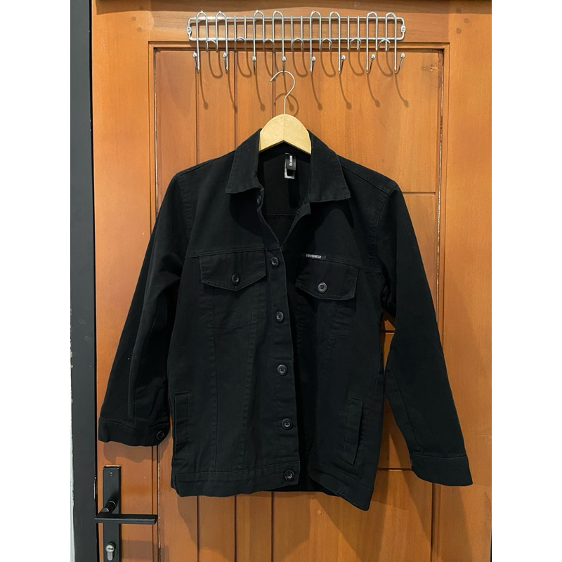 Jaket Roughneck Canvas Trucker Hitam - Size XL