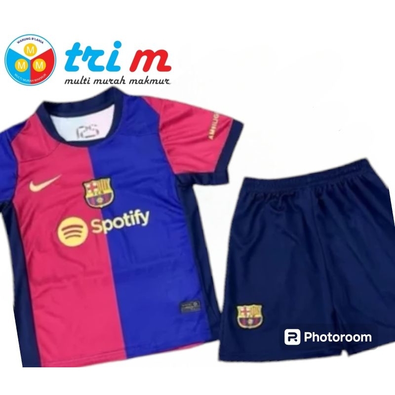 Jersey Celana Barcelona 3rd KIDS Premium Quality - Official Grade Ori Super Baju Kaos Bola Anak Kid 