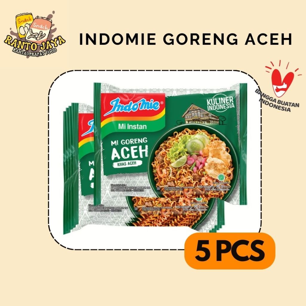 

5 PCS INDOMIE GORENG ACEH @90GR