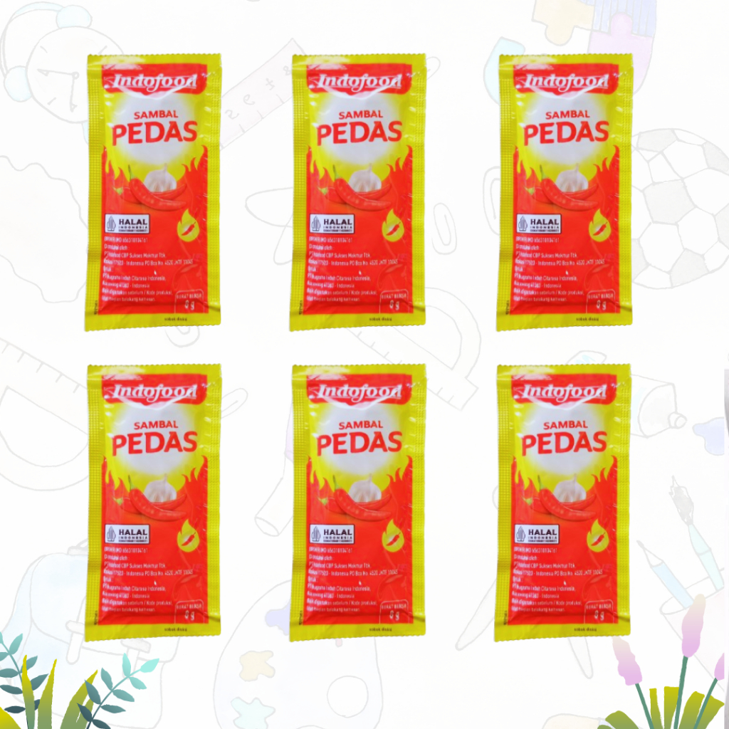 

SAMBAL PEDAS INDOFOOD SACHET 6x8gr (6PCS)