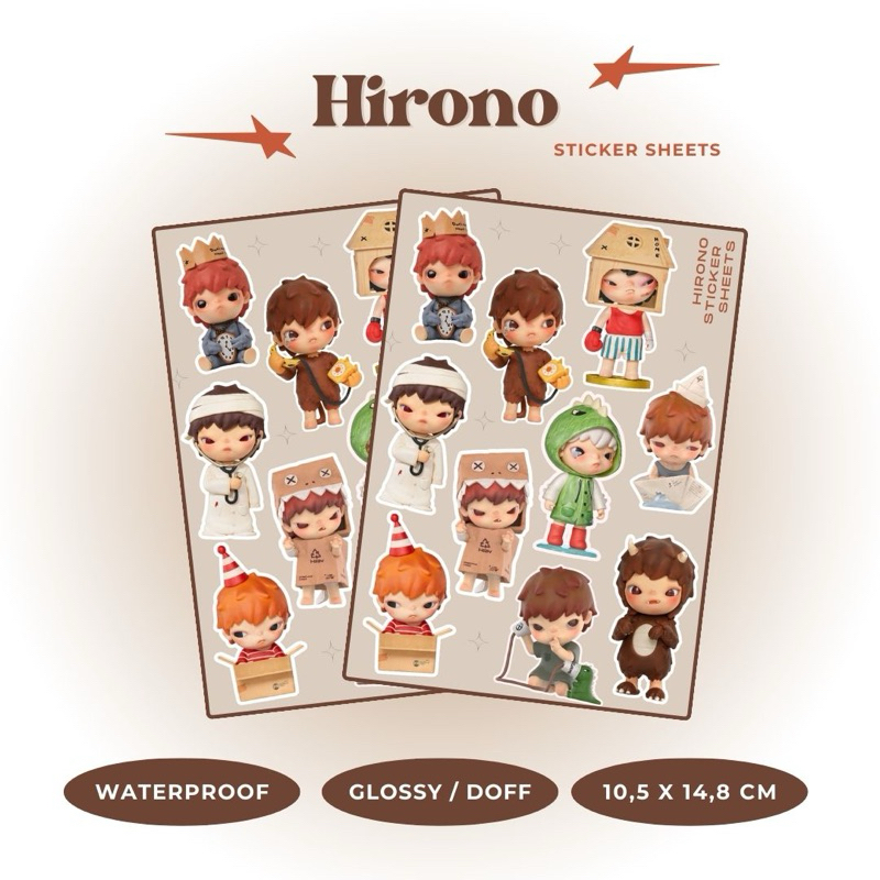 

hirono sticker sheet! ₊˚ˑ ♡‧₊˚ [1 lbr]