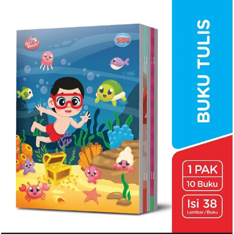 

BUKU TULIS SIDU 38 LEMBAR [1PACK- 10 BUKU] | [1 Pack = 10 Buku] Buku SIDU isi 38 Lembar | SiDU Buku Tulis 38 Lembar