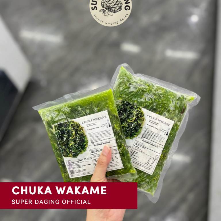 

Chuka Wakame Seaweed / Salad Rumput Laut Halal - Super Daging Pekanbaru