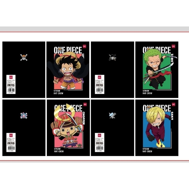 Buku Tulis DELI 38 lembar ONE PIECE (per pack)