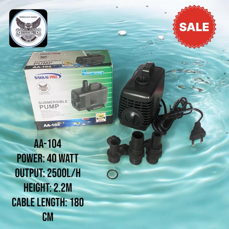 Mesin pompa aquarium / Kolam SAKKAI PRO AA-104