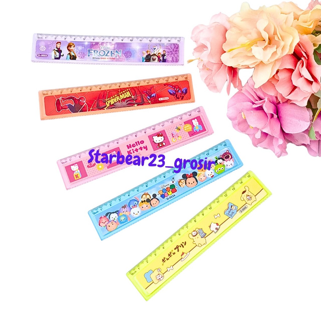 

Penggaris plastic karekter kartun 15 cm (CIA 84)