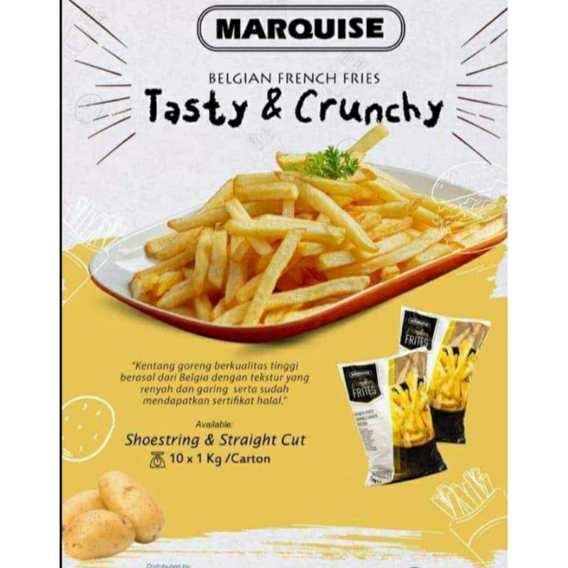 

kentang marquise / french fries marquise/ kentang marquise 1kg