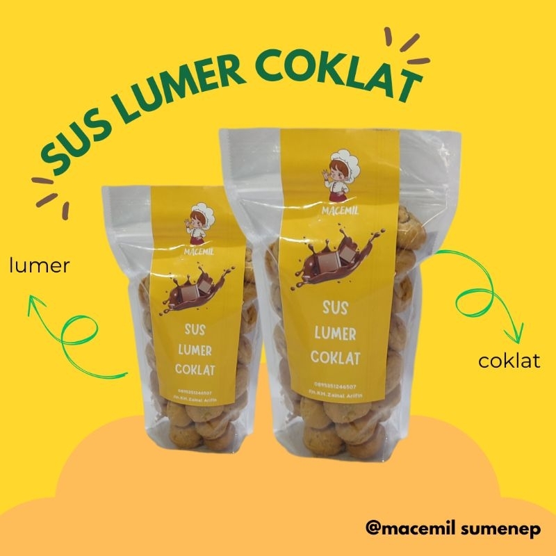 

Cemilan Makanan Ringan Sus Lumer Coklat Manis Enak Murah