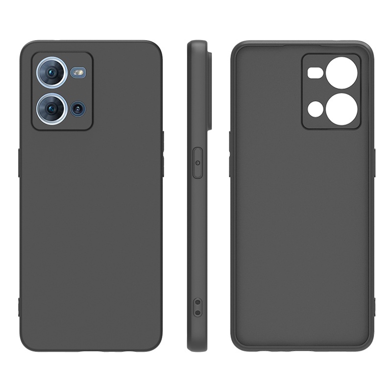 Case Oppo Reno 7 Case Softcase PREMIUM BLACK MATTE CAMERA PROTECTION Case Casing Oppo Reno 7 4G