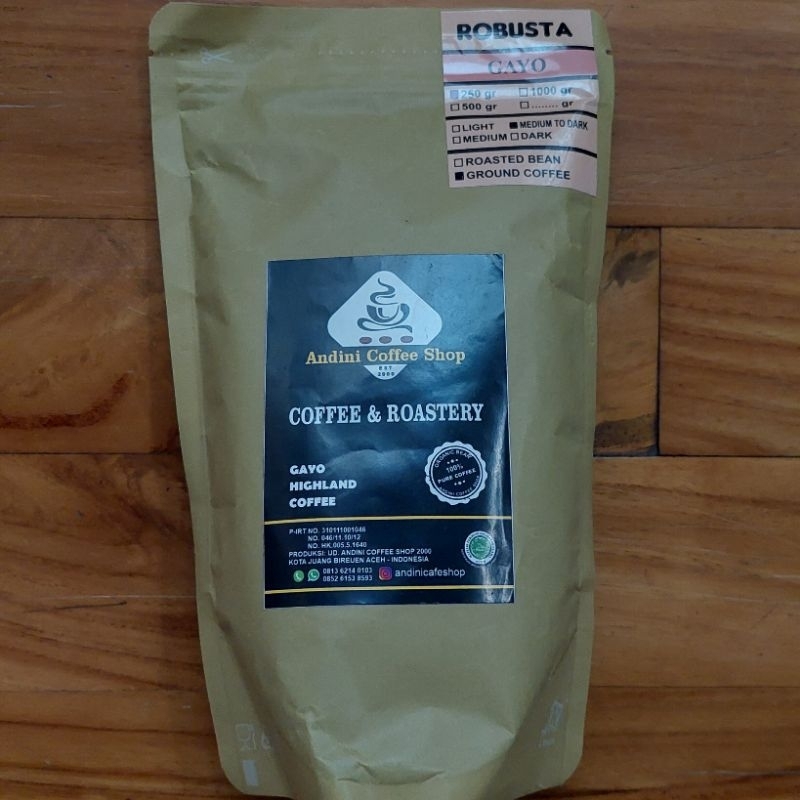 

Kopi Aceh Robusta Gayo Ground Coffee