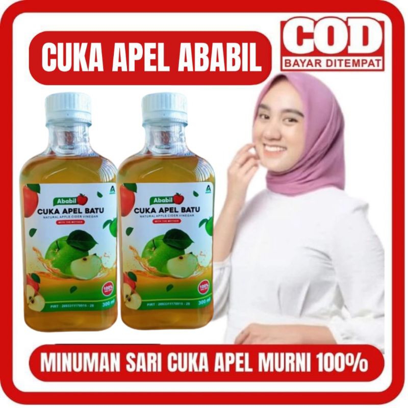 CUKA APEL ABABIL 300 ML - CUKA APEL BATU ABABIL CUKA APEL MALANG CUKA SARI APEL CUKA BATU MALANG APP