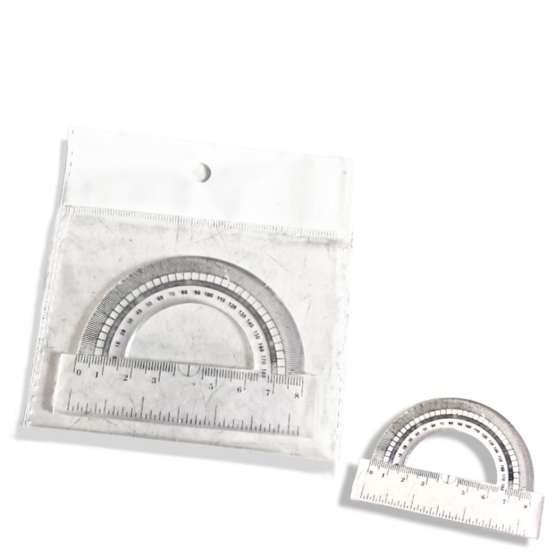 1 Pcs Penggaris Segitiga Busur Geometri/Penggarisan Busur/Garisan Busur
