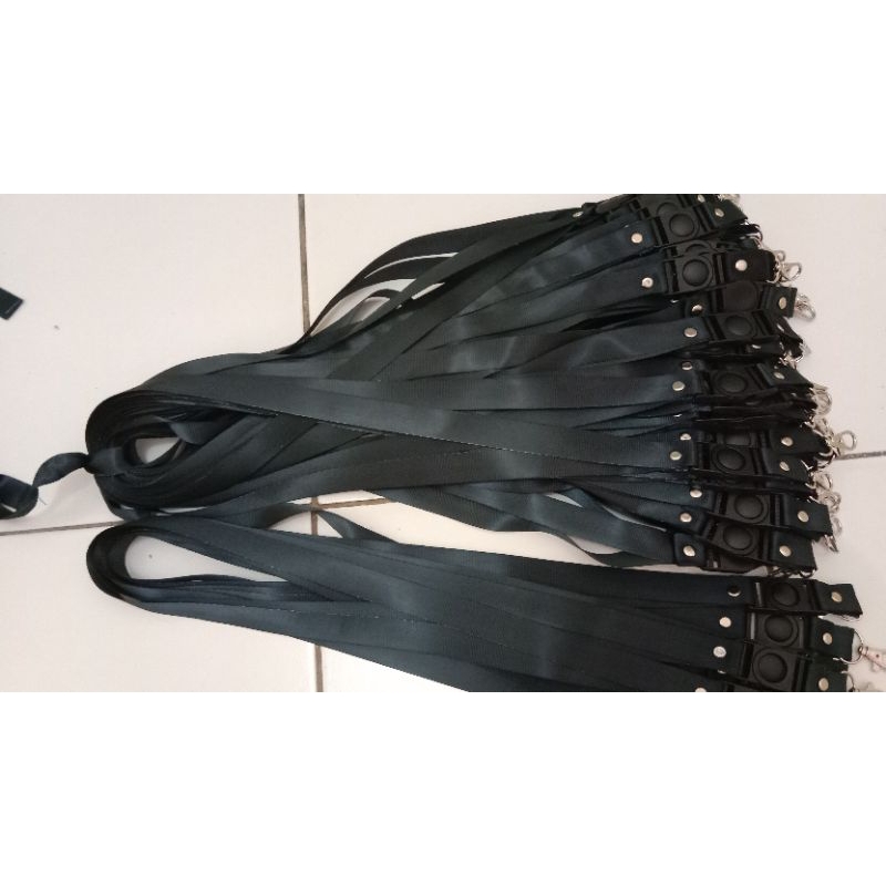 

Tali lanyard polosan stoper dan kaitan