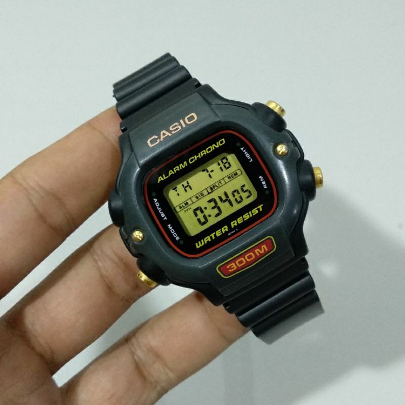 casio vintage diver digital watch DW340